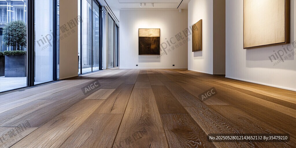 宽敞明亮的艺术展厅空间