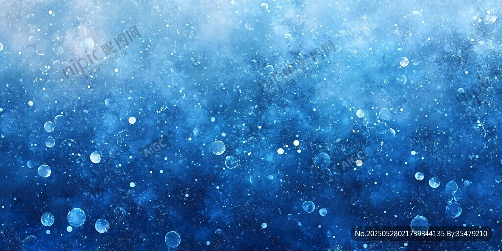 梦幻蓝色气泡背景纹理