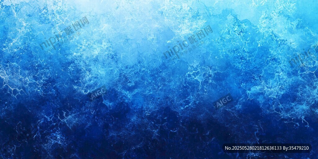 梦幻蓝色海洋纹理背景