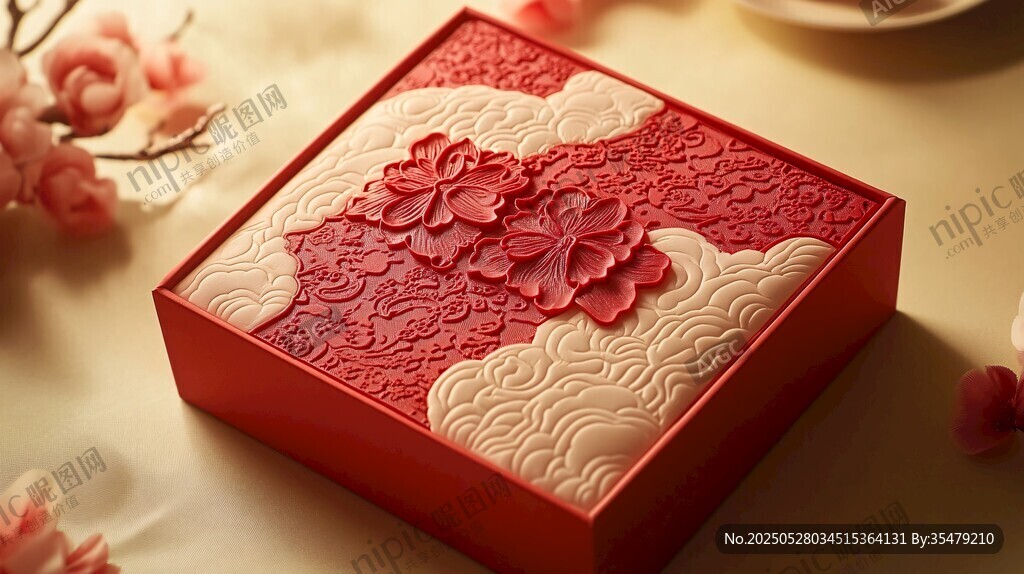 中式雕花红盒 典雅之选