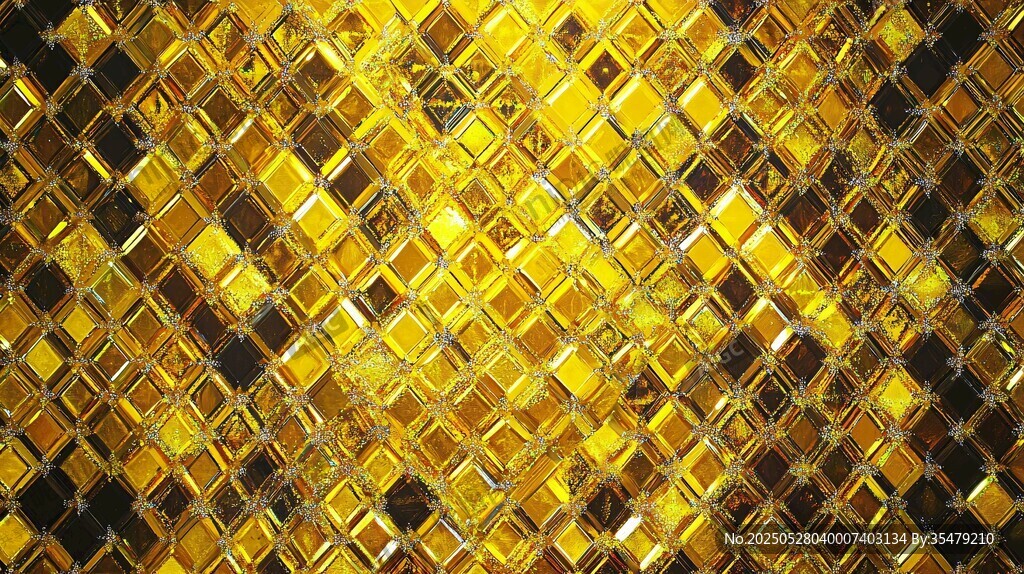 金色菱形马赛克璀璨背景