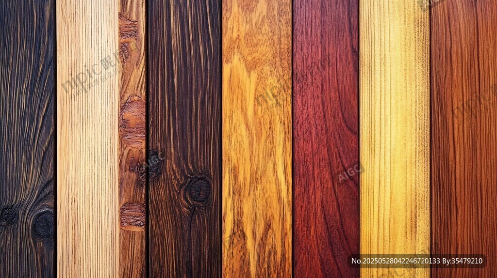 多彩木纹板材展示