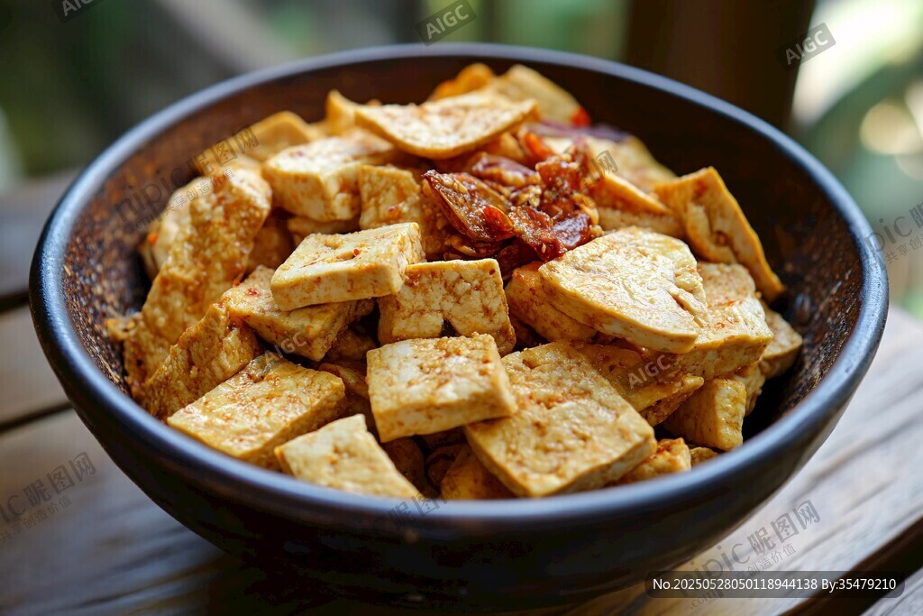 香辣豆腐块 诱人美味