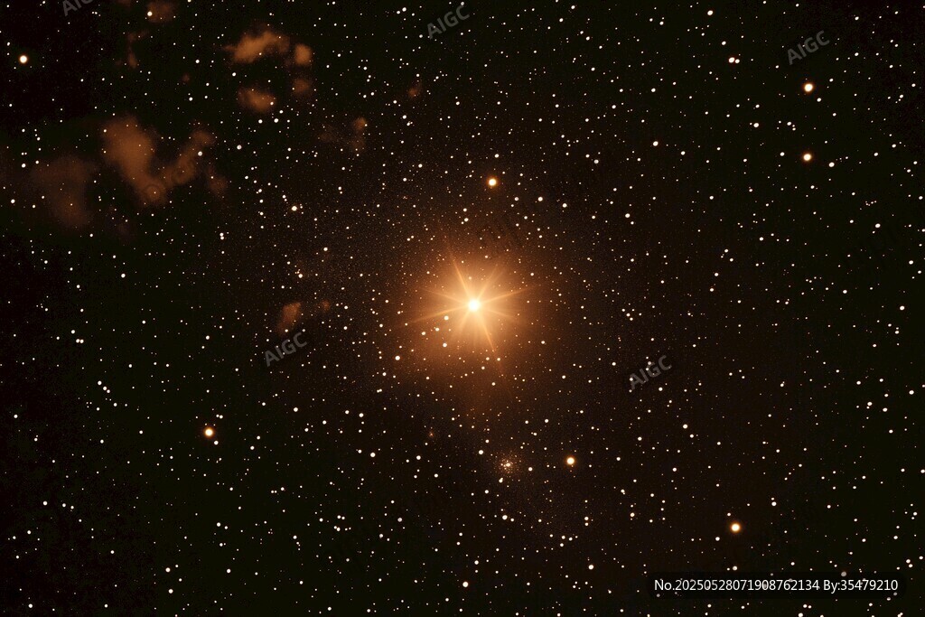 璀璨星空下的耀眼恒星