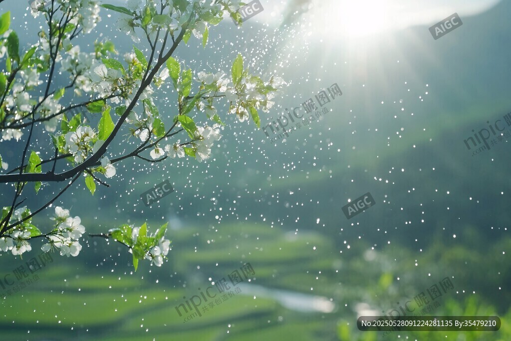 春日繁花 阳光洒落绿意间