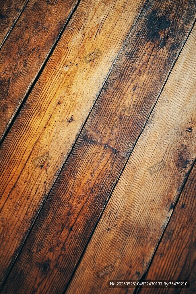 复古木质地板纹理特写