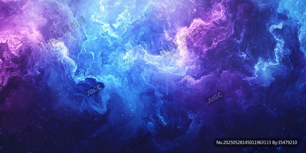 梦幻星云背景图