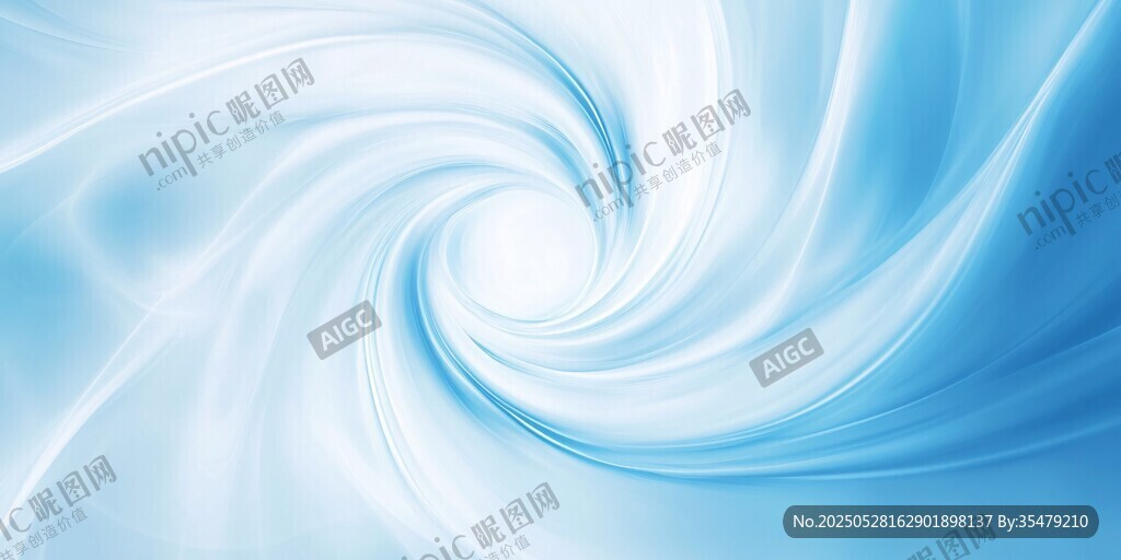 梦幻蓝白旋涡背景图
