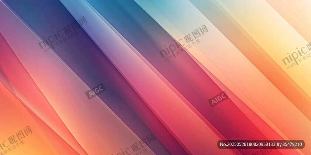 多彩渐变条纹抽象背景图