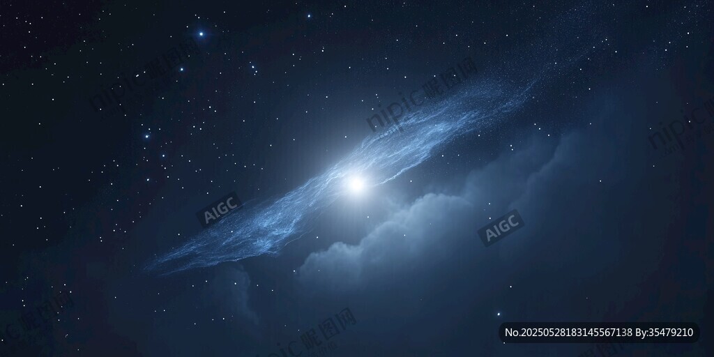 梦幻星系夜空景象