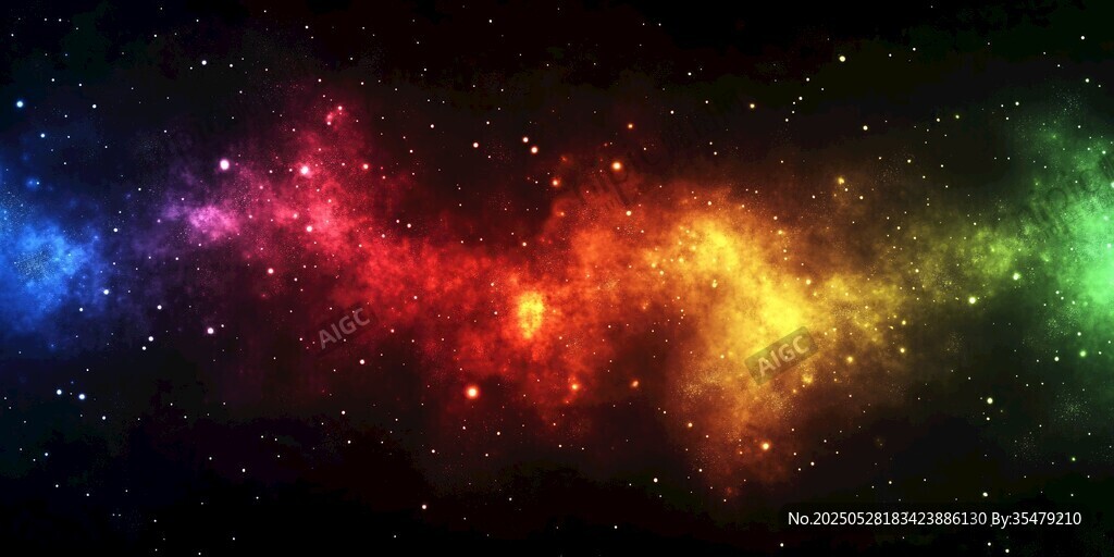 绚丽多彩的宇宙星云景观