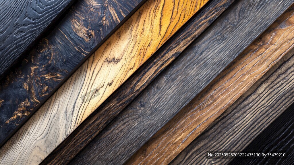 多样木纹板材纹理展示