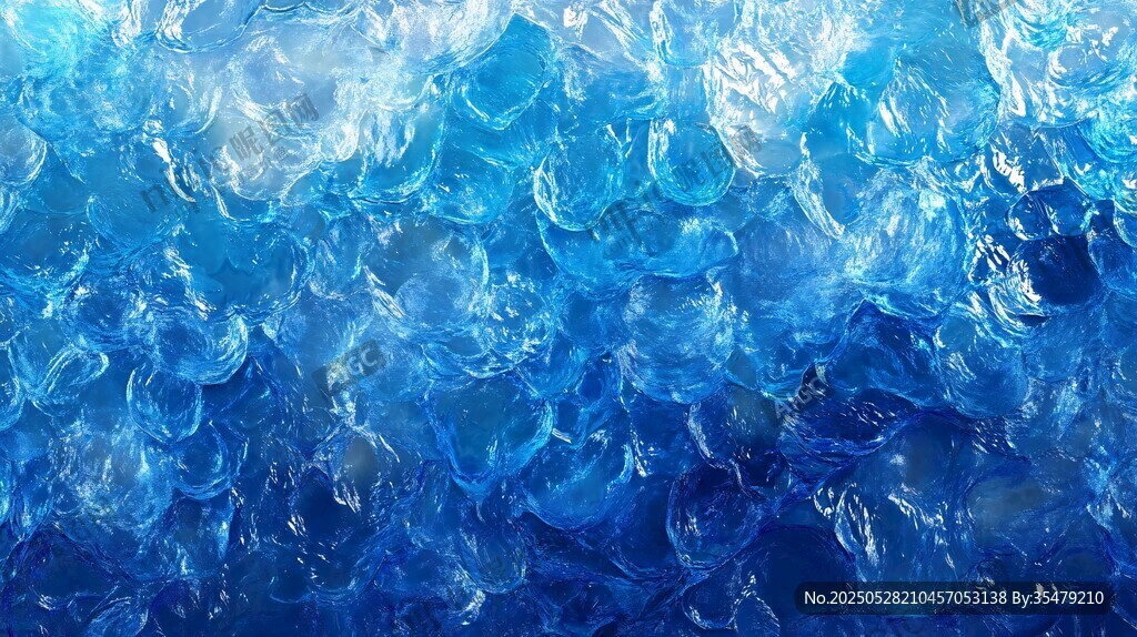 梦幻蓝色水波纹理背景