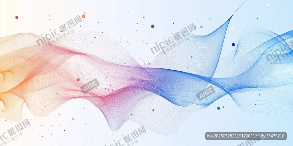 梦幻流动色彩烟雾背景图