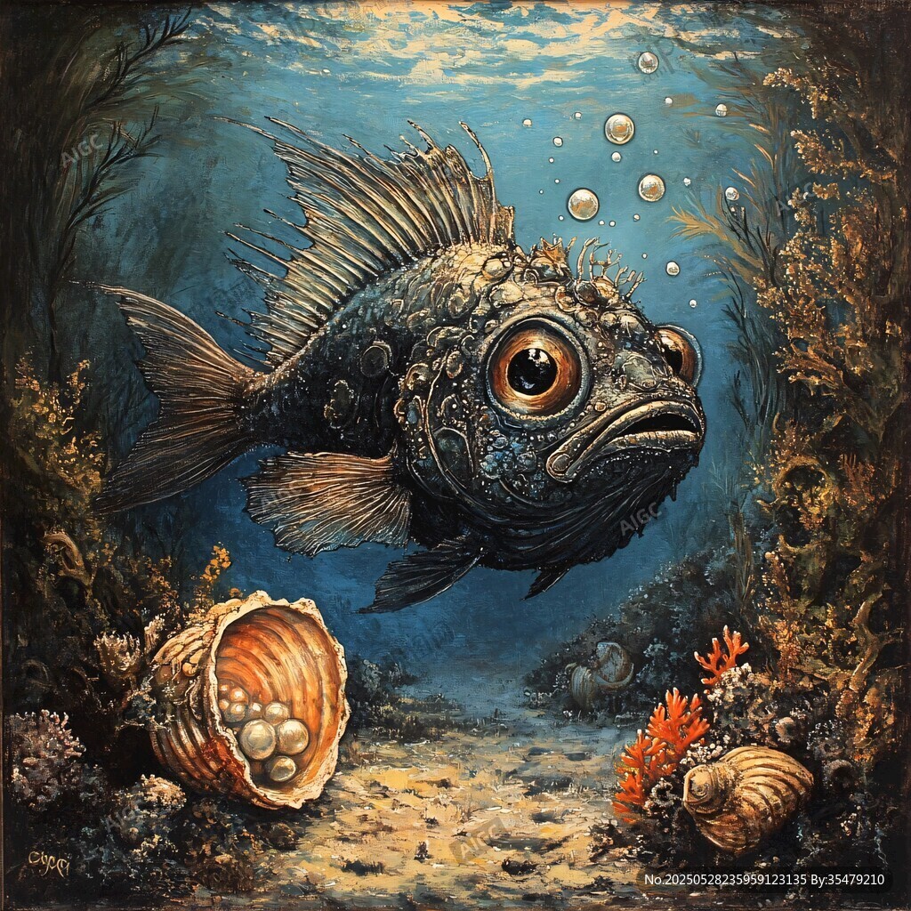 深海怪鱼的神秘海底世界