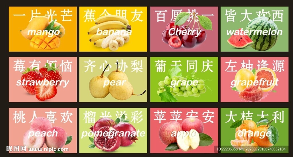 水果灯箱图片