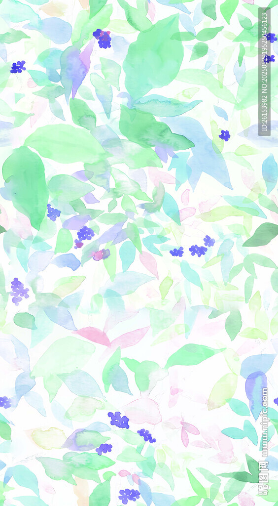 水彩花