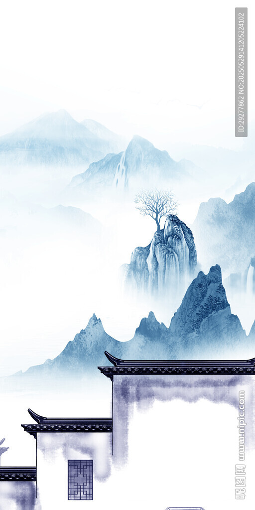 简约 现代中式玄关 TIF分层