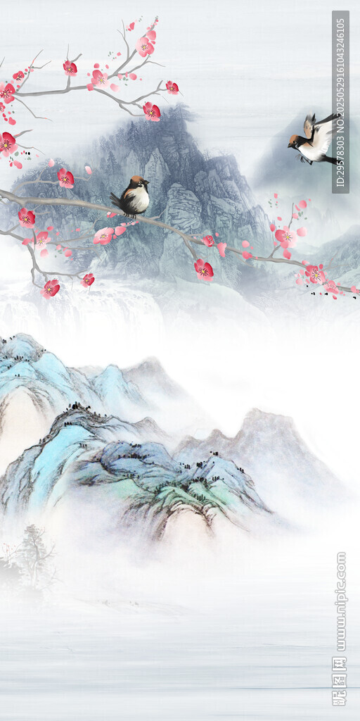 中式 高雅玄关新画 TIF分层