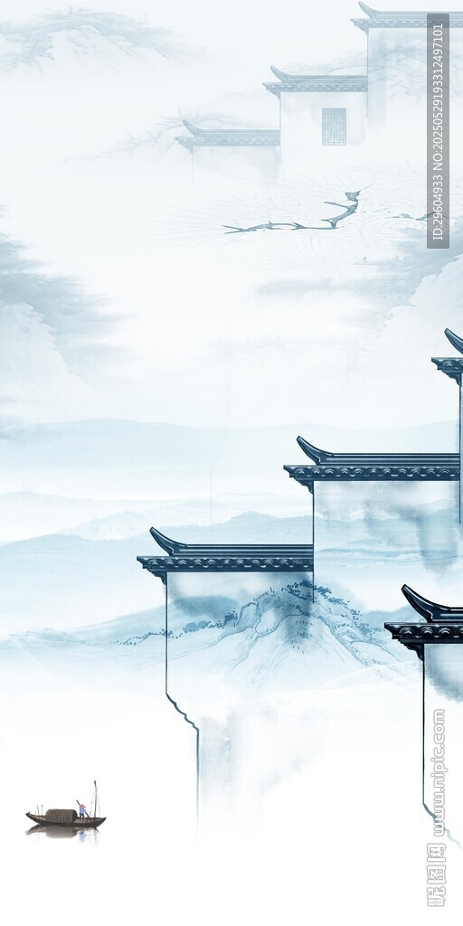 大气 现代中式玄关 TIF分层