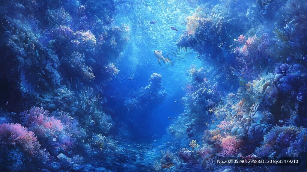 梦幻海底世界的潜水景观