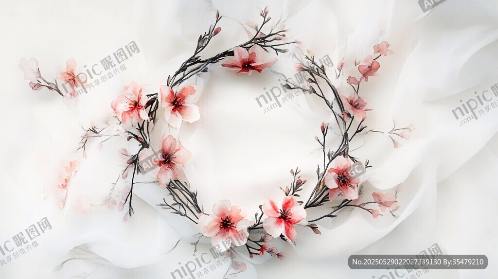 桃花花环 浪漫梦幻之景