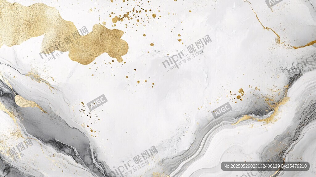 金白大理石纹理艺术背景