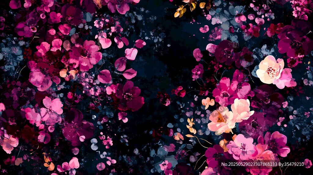 梦幻繁花背景图