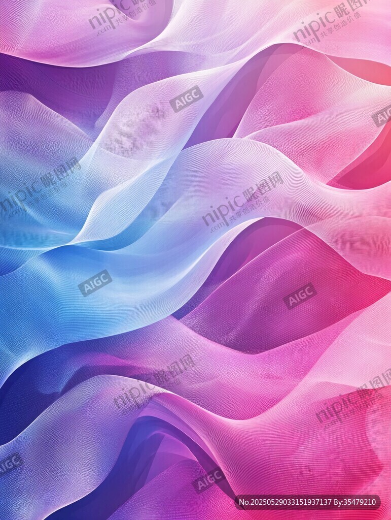 梦幻渐变波浪纹理背景