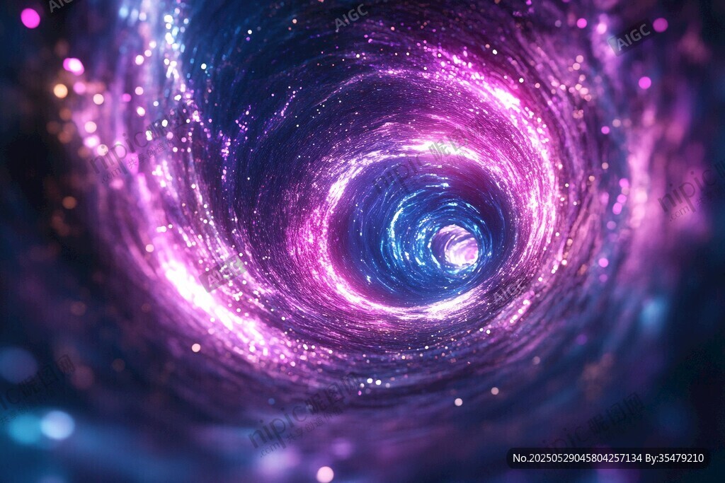 梦幻宇宙漩涡星空背景图