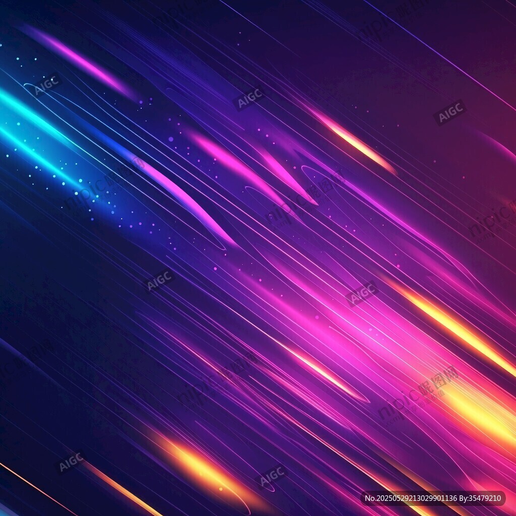 梦幻炫彩光线背景图