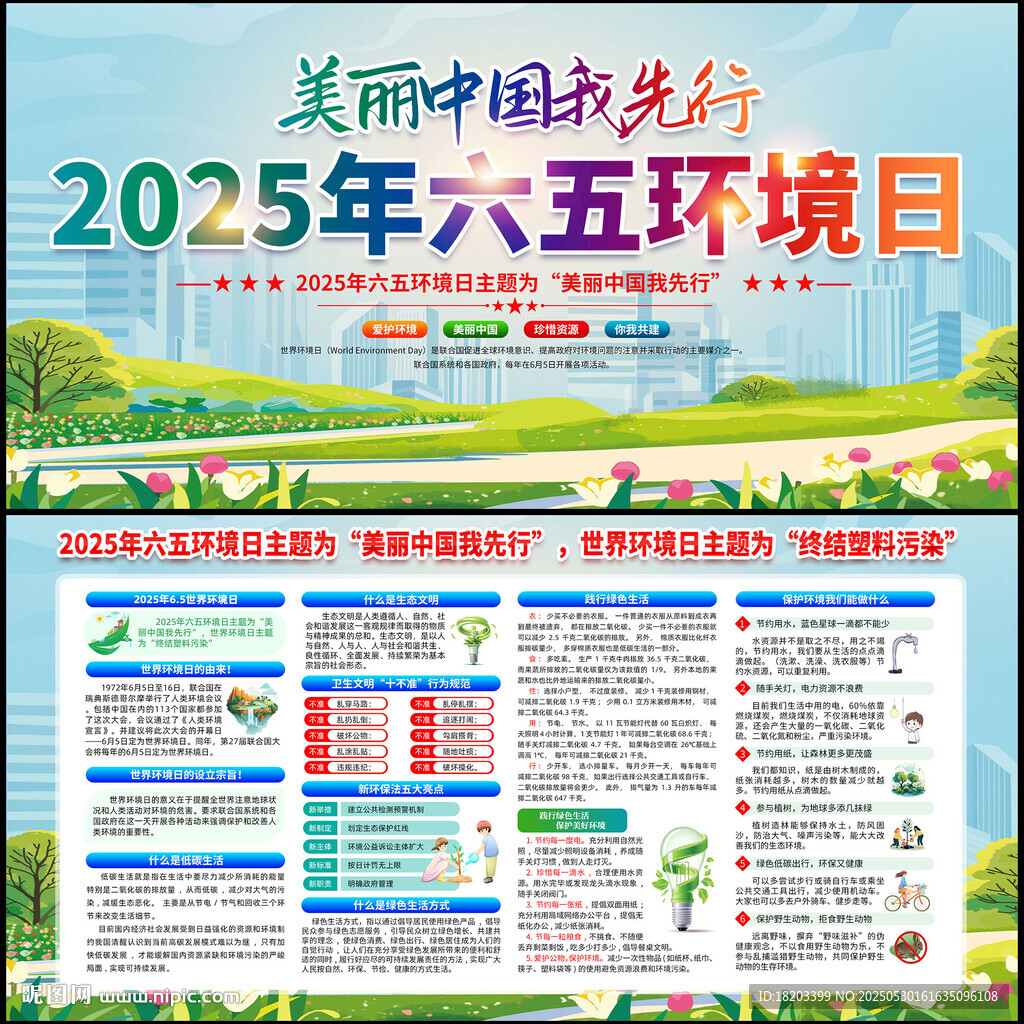 2025年世界环境日展板