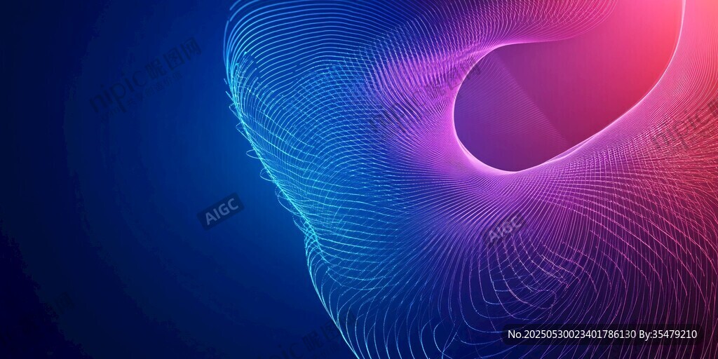 梦幻渐变线条抽象背景图