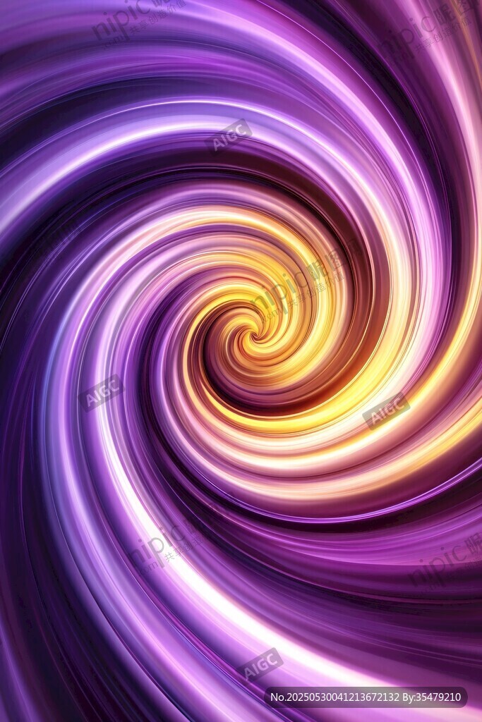梦幻紫色螺旋光效背景