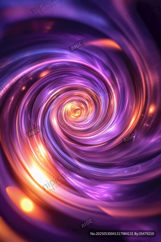 梦幻紫色旋涡光效背景图
