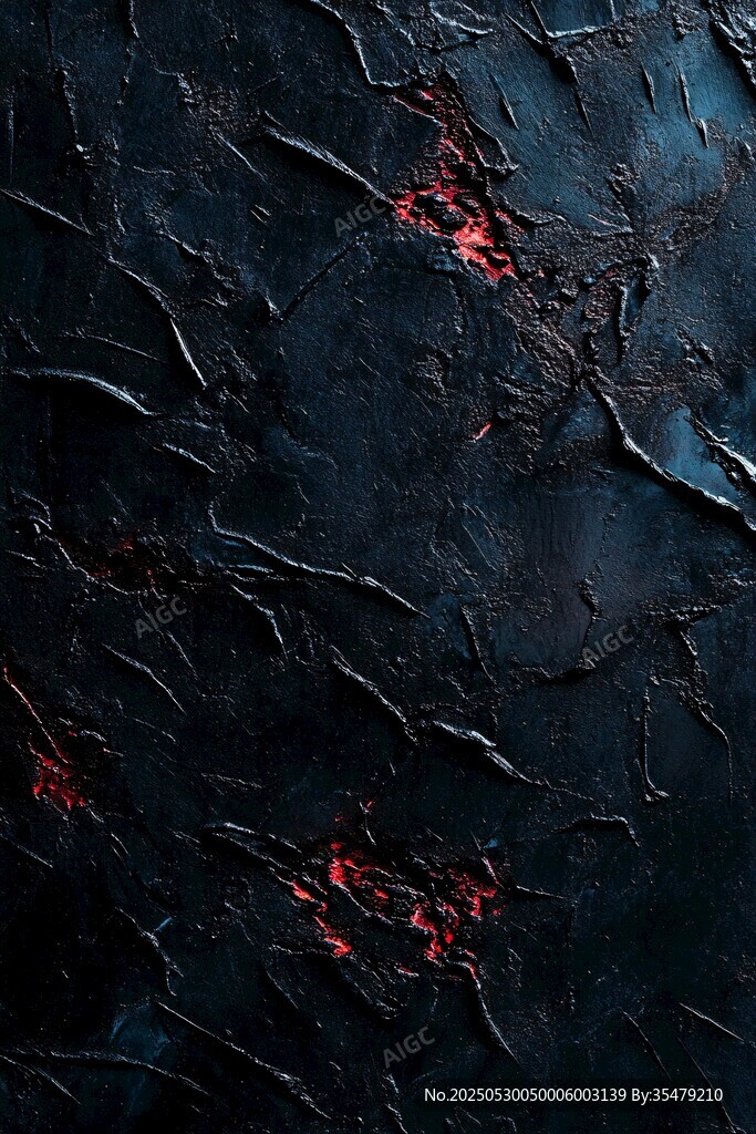 暗黑裂纹带红光纹理背景