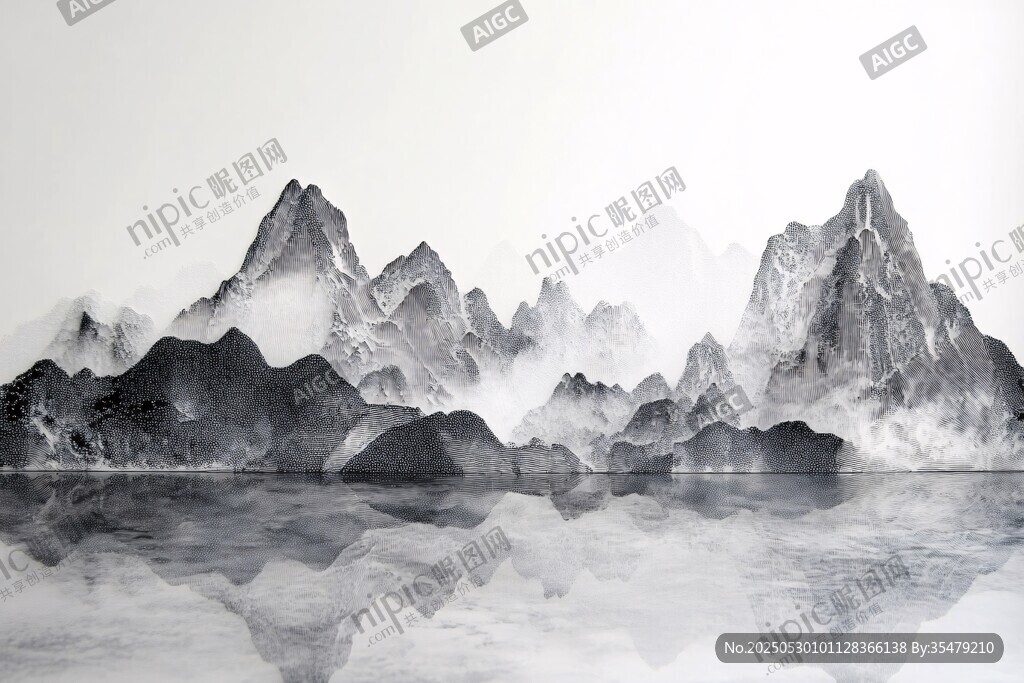 水墨山水间 静谧自然景