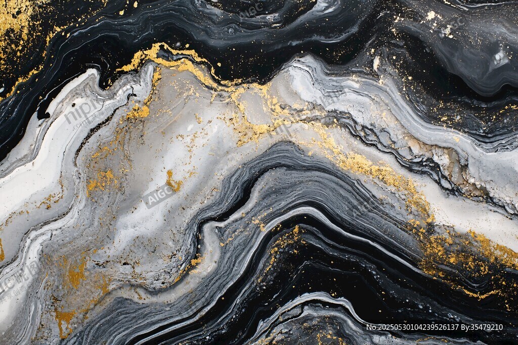 黑金大理石纹理艺术图案