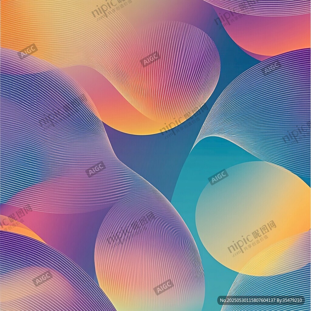 梦幻渐变流体抽象背景图