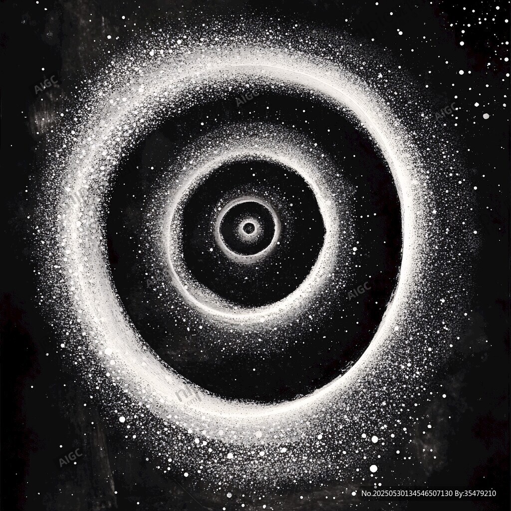 宇宙旋涡星云抽象艺术图景