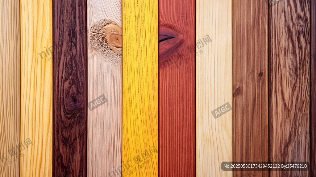 多彩木纹板材展示