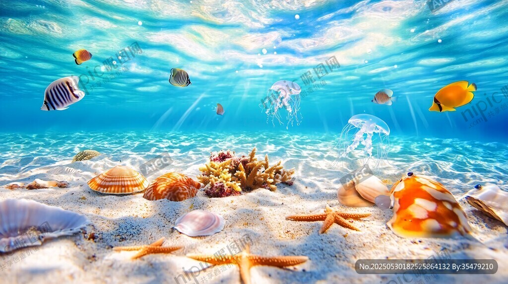 梦幻海底世界 海洋生物齐聚