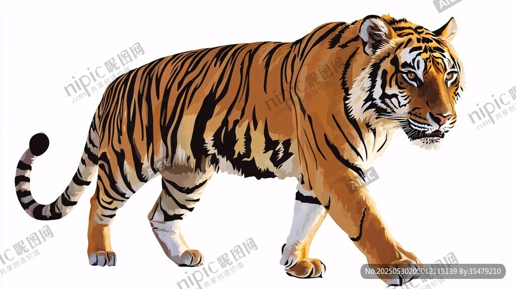 行走的斑斓猛虎
