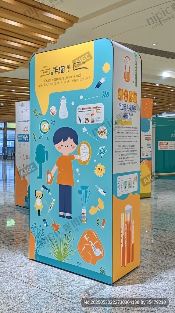 儿童主题互动式科普展示箱