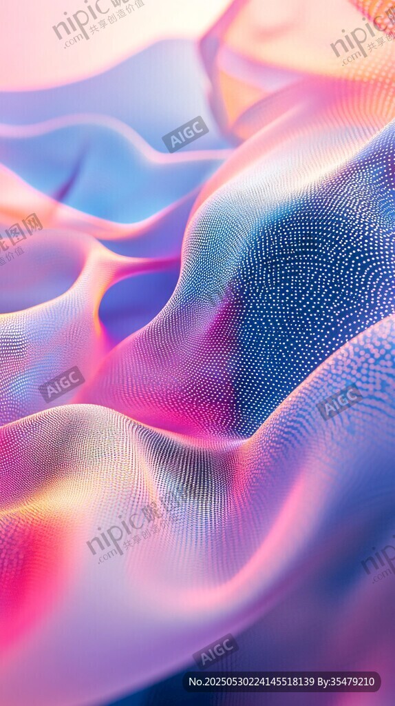 梦幻流动的色彩纹理图案