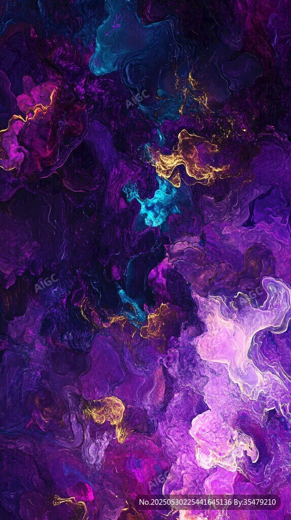 梦幻紫调抽象色彩纹理图