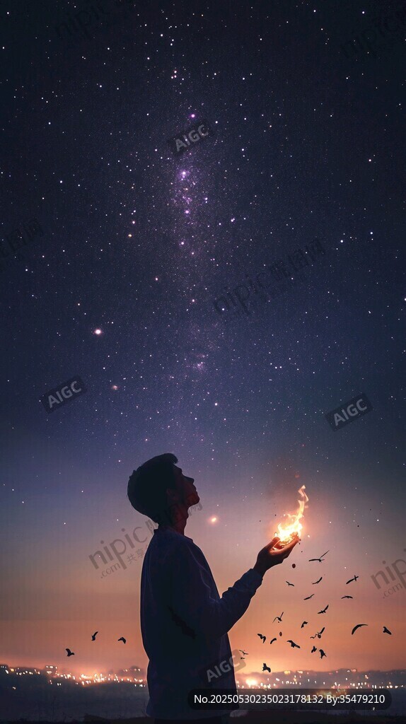仰望星空的梦幻浪漫时刻