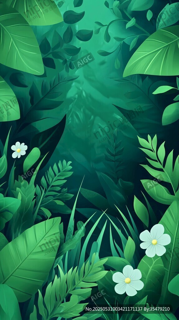 梦幻丛林绿植花卉景象