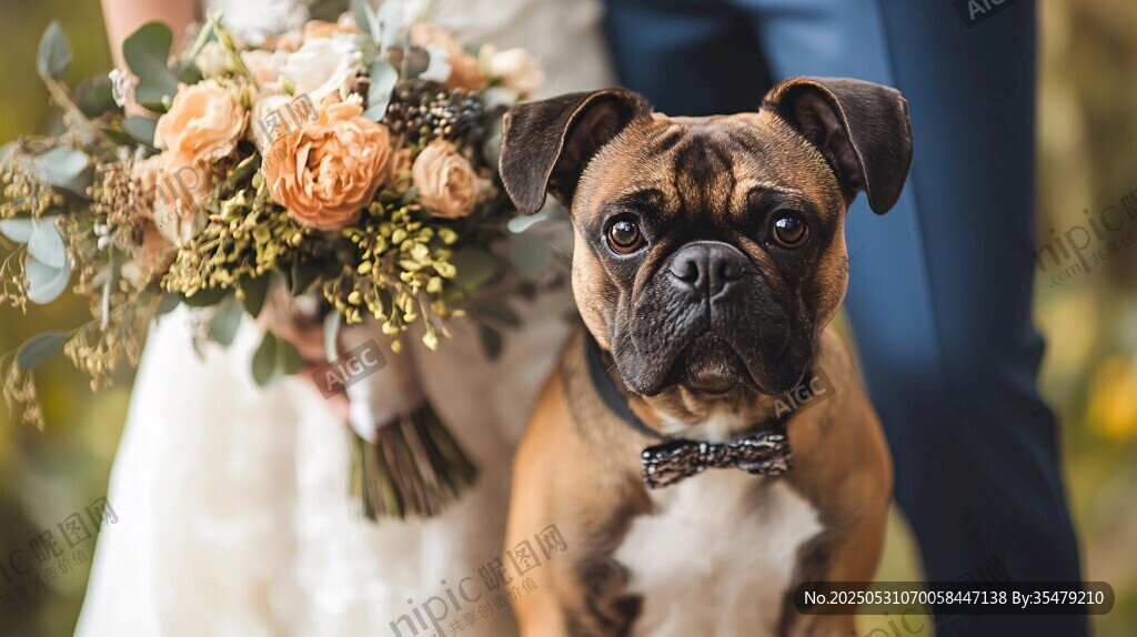 婚礼上的萌犬伴郎