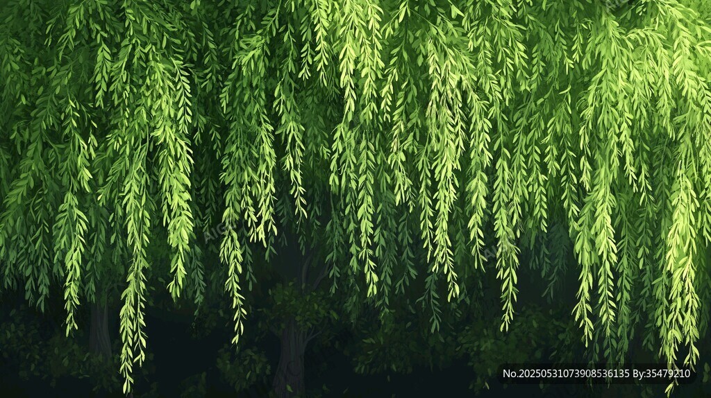 垂柳依依绿意浓